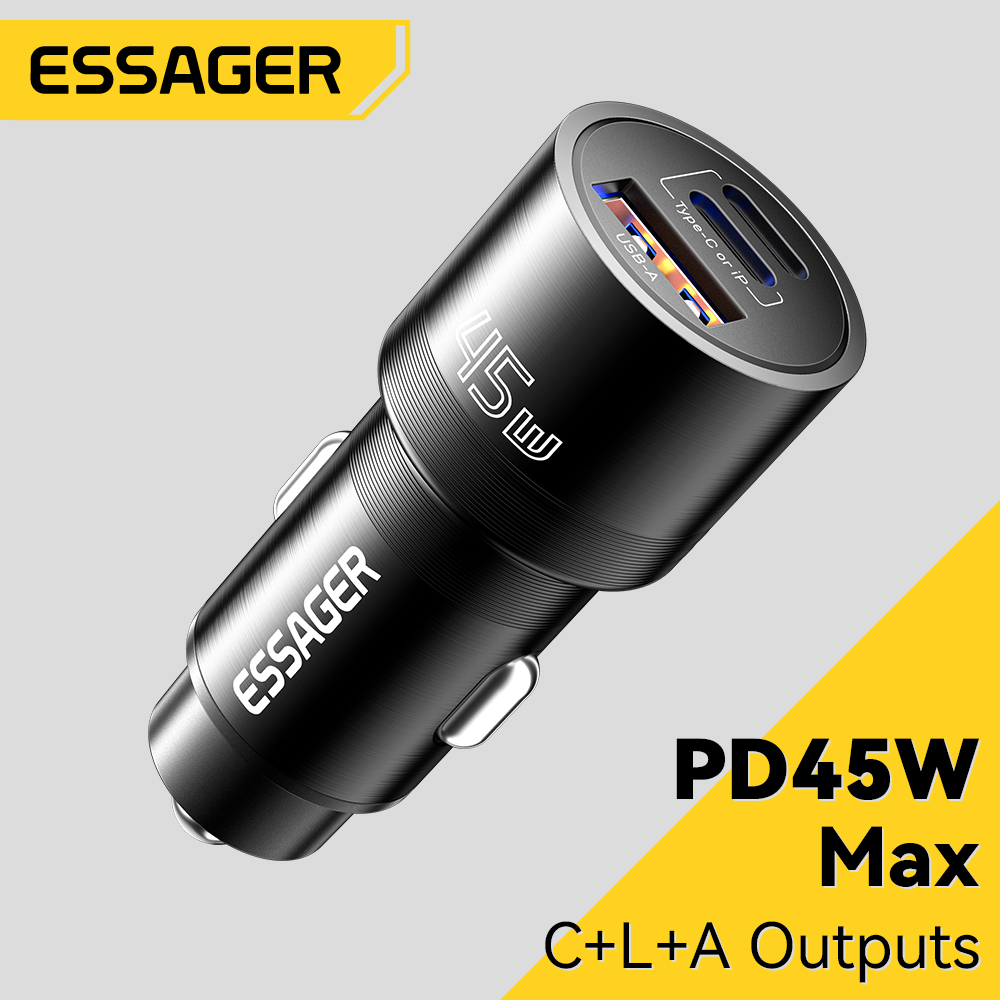 Type 2 Charger - Essager IP Port Car Charger USB