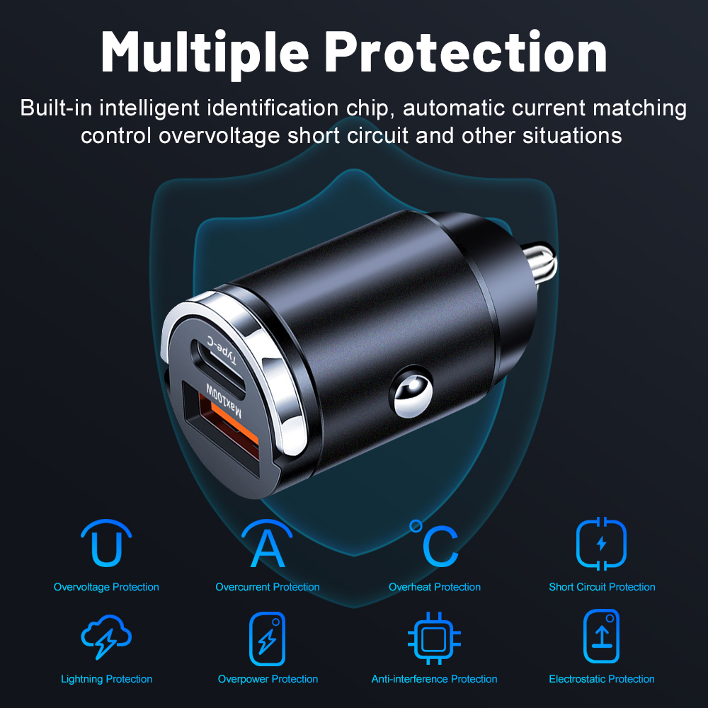 Mini 100W PD QC Pull Ring Fast - Ev Charger recension och pris