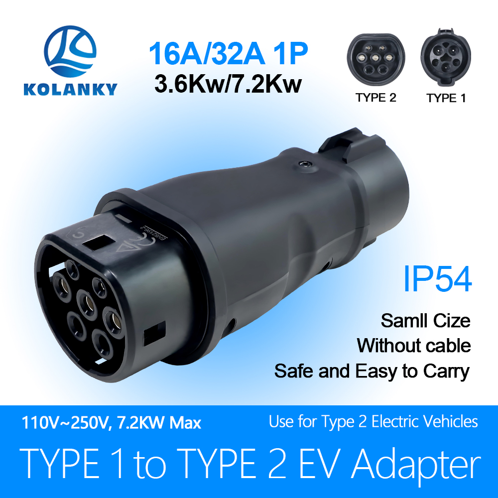 Kolanky Type1 to Type2 EV Char - Ev Charger Adapter recension och pris