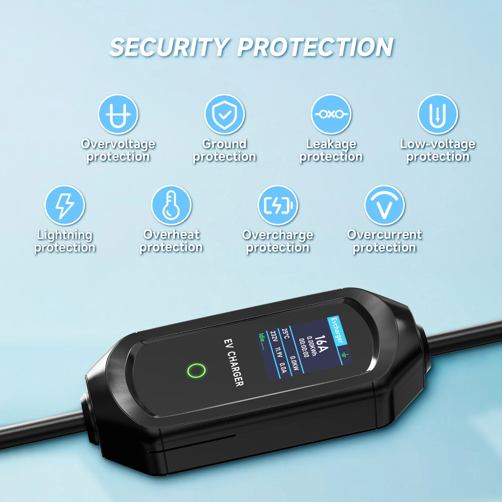 Puppyfc 16A/32A Portable EV Ch - Home Ev Charger recension och pris