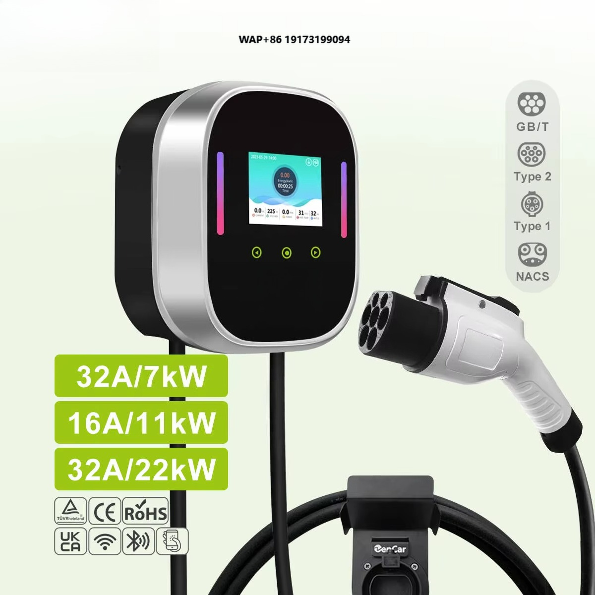 Smart EV Charger Wallbox 22kW  - Ev Charger recension och pris